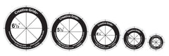 Creative Grids Quilt Ruler Circles (5 Discs with Grips) Quilt Ruler Creative Grids Quilt Ruler Circles (5 Discs with Grips) Quilt Ruler