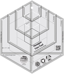 Creative Grids Hexagon Trim Tool Quilt Ruler Creative Grids Hexagon Trim Tool Quilt Ruler