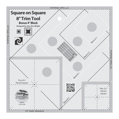 Creative Grids Square on Square Trim Tool - 4in or 8in Finished Creative Grids Square on Square Trim Tool - 4in or 8in Finished
