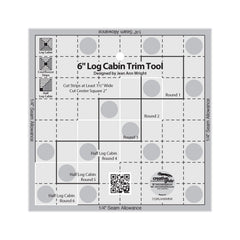Creative Grids 6in Log Cabin Trim Tool Quilt Ruler Creative Grids 6in Log Cabin Trim Tool Quilt Ruler
