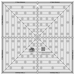 Creative Grids 12-1/2in Square It Up or Fussy Cut Square Quilt Ruler Creative Grids 12-1/2in Square It Up or Fussy Cut Square Quilt Ruler