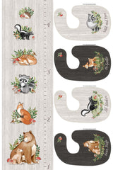 Woodland Adventures, Growth Chart & Bibs by Deborah Edwards Woodland Adventures, Growth Chart & Bibs by Deborah Edwards