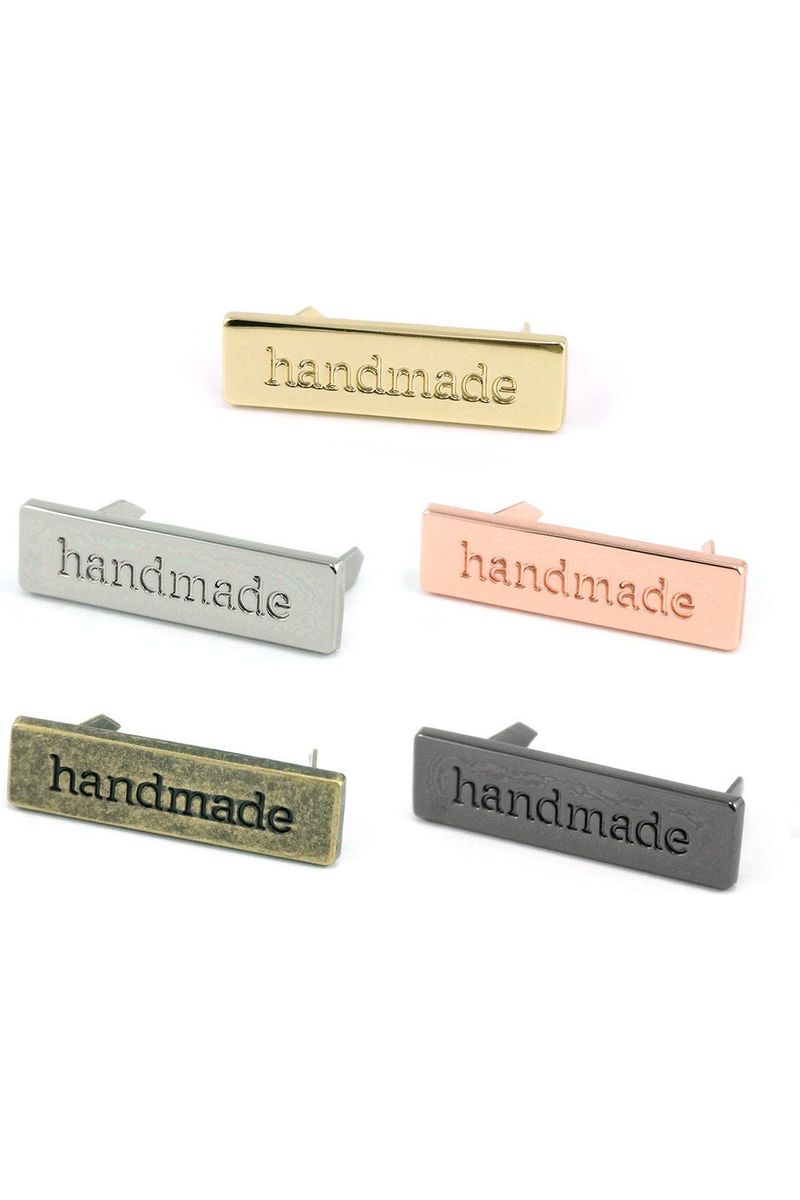 Metal Bag Label "Handmade" Metal Bag Label "Handmade"