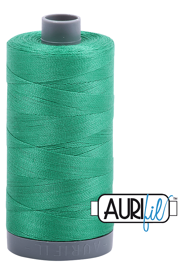 Aurifil Mako 28wt Cotton 750 m 820 yd. spool - 2865 Emerald Aurifil Mako 28wt Cotton 750 m 820 yd. spool - 2865 Emerald