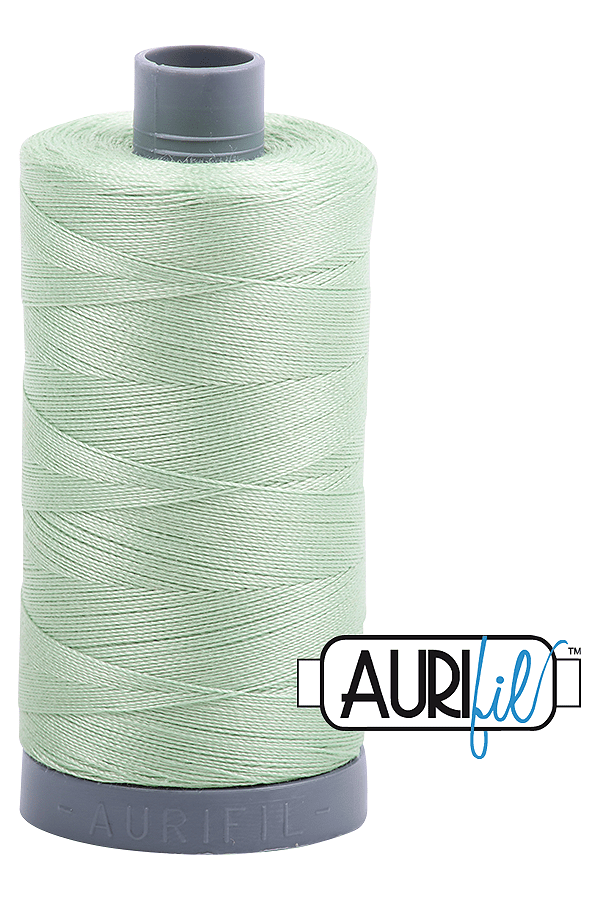 Aurifil Mako 28wt Cotton 750 m 820 yd. spool - 2880 Pale Green Aurifil Mako 28wt Cotton 750 m 820 yd. spool - 2880 Pale Green