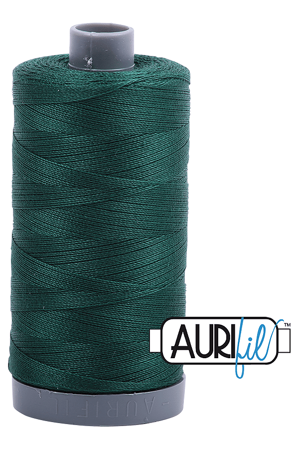 Aurifil Mako 28wt Cotton 750 m 820 yd. spool - 2885 Medium Spruce Aurifil Mako 28wt Cotton 750 m 820 yd. spool - 2885 Medium Spruce