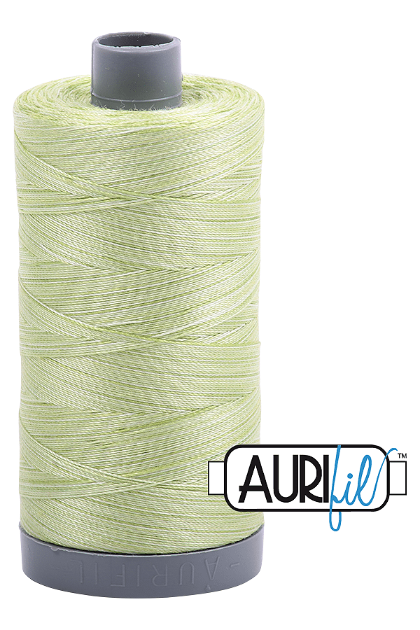 Aurifil Mako 28wt Cotton 750 m 820 yd. spool - 3320 Light Spring Green Aurifil Mako 28wt Cotton 750 m 820 yd. spool - 3320 Light Spring Green