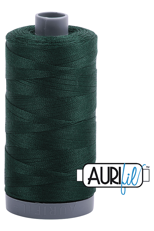 Aurifil Mako 28wt Cotton 750 m 820 yd. spool - 4026 Forest Green Aurifil Mako 28wt Cotton 750 m 820 yd. spool - 4026 Forest Green
