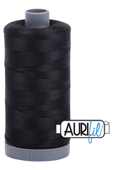 Aurifil Mako 28wt Cotton 750 m 820 yd. spool - 4241 Very Dark Grey Aurifil Mako 28wt Cotton 750 m 820 yd. spool - 4241 Very Dark Grey
