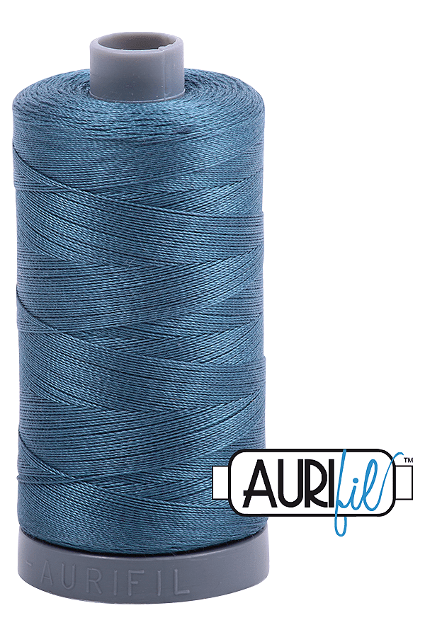 Aurifil Mako 28wt Cotton 750 m 820 yd. spool - 4644 Smoke Blue Aurifil Mako 28wt Cotton 750 m 820 yd. spool - 4644 Smoke Blue