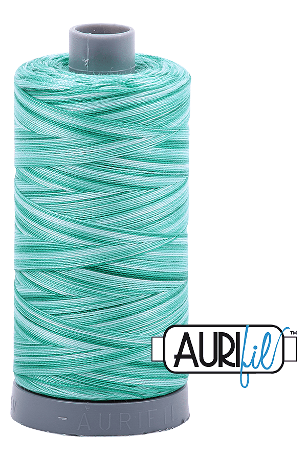 Aurifil Mako 28wt Cotton 750 m 820 yd. spool - 4662 Creme de Menthe Aurifil Mako 28wt Cotton 750 m 820 yd. spool - 4662 Creme de Menthe