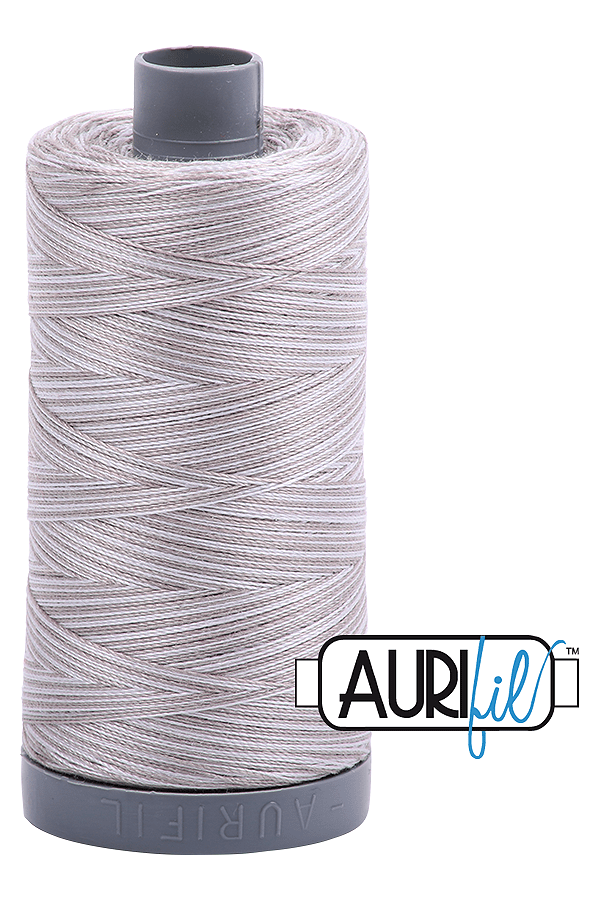 Aurifil Mako 28wt Cotton 750 m 820 yd. spool - 4670 Silver Fox Aurifil Mako 28wt Cotton 750 m 820 yd. spool - 4670 Silver Fox