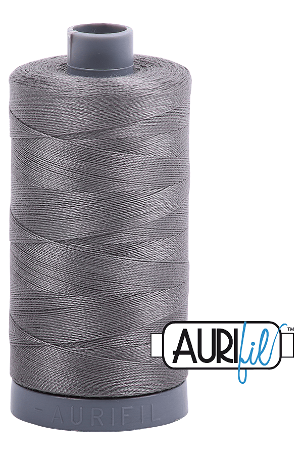 Aurifil Mako 28wt Cotton 750 m 820 yd. spool - 5004 Grey Smoke Aurifil Mako 28wt Cotton 750 m 820 yd. spool - 5004 Grey Smoke