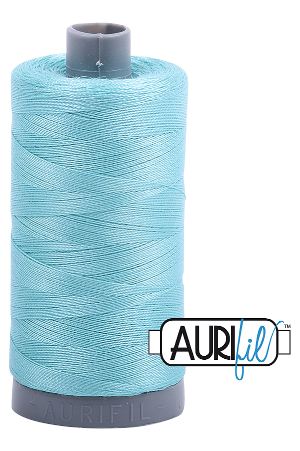 Aurifil Mako 28wt Cotton 750 m 820 yd. spool - 5006 Light Turquoise Aurifil Mako 28wt Cotton 750 m 820 yd. spool - 5006 Light Turquoise