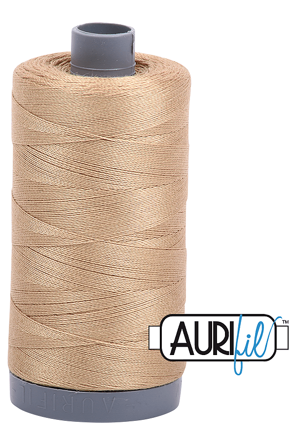 Aurifil Mako 28wt Cotton 750 m 820 yd. spool - 5010 Blonde Beige Aurifil Mako 28wt Cotton 750 m 820 yd. spool - 5010 Blonde Beige