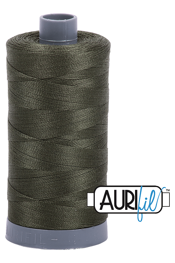 Aurifil Mako 28wt Cotton 750 m 820 yd. spool - 5012 Dark Green Aurifil Mako 28wt Cotton 750 m 820 yd. spool - 5012 Dark Green