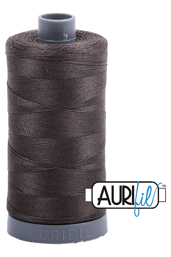 Aurifil Mako 28wt Cotton 750 m 820 yd. spool - 5013 Asphalt Aurifil Mako 28wt Cotton 750 m 820 yd. spool - 5013 Asphalt