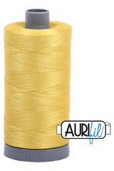Aurifil Mako 28wt Cotton 750 m 820 yd. spool - 5015 Gold Yellow Aurifil Mako 28wt Cotton 750 m 820 yd. spool - 5015 Gold Yellow