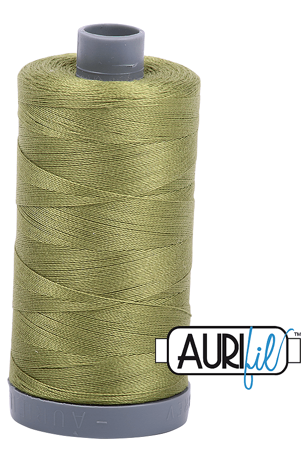 Aurifil Mako 28wt Cotton 750 m 820 yd. spool - 5016 Olive Green Aurifil Mako 28wt Cotton 750 m 820 yd. spool - 5016 Olive Green