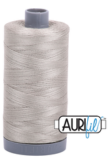 Aurifil Mako 28wt Cotton 750 m 820 yd. spool - 5021 Light Grey Aurifil Mako 28wt Cotton 750 m 820 yd. spool - 5021 Light Grey