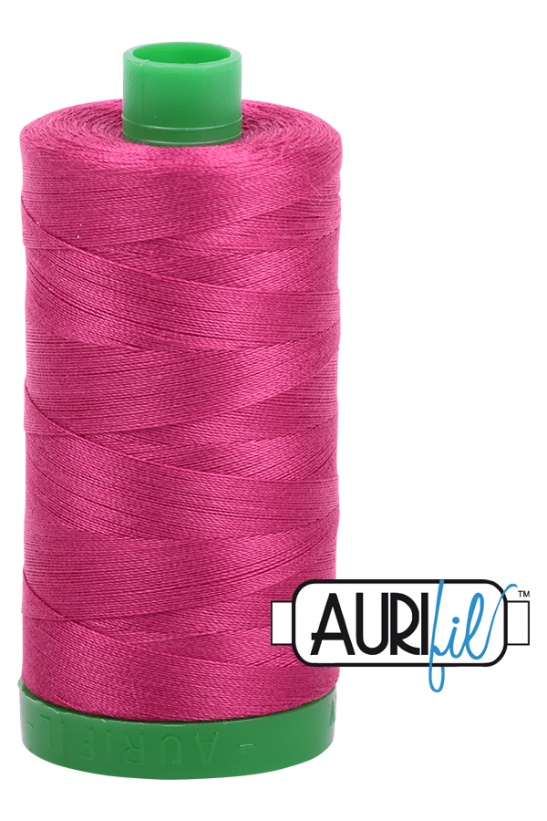 Aurifil Mako 40wt 2-ply Cotton 1000 m 1094 yd. spool - 1100 Red Plum Aurifil Mako 40wt 2-ply Cotton 1000 m 1094 yd. spool - 1100 Red Plum