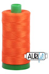 Aurifil Mako 40wt 2-ply Cotton 1000 m 1094 yd. spool - 1104 Neon Orange Aurifil Mako 40wt 2-ply Cotton 1000 m 1094 yd. spool - 1104 Neon Orange