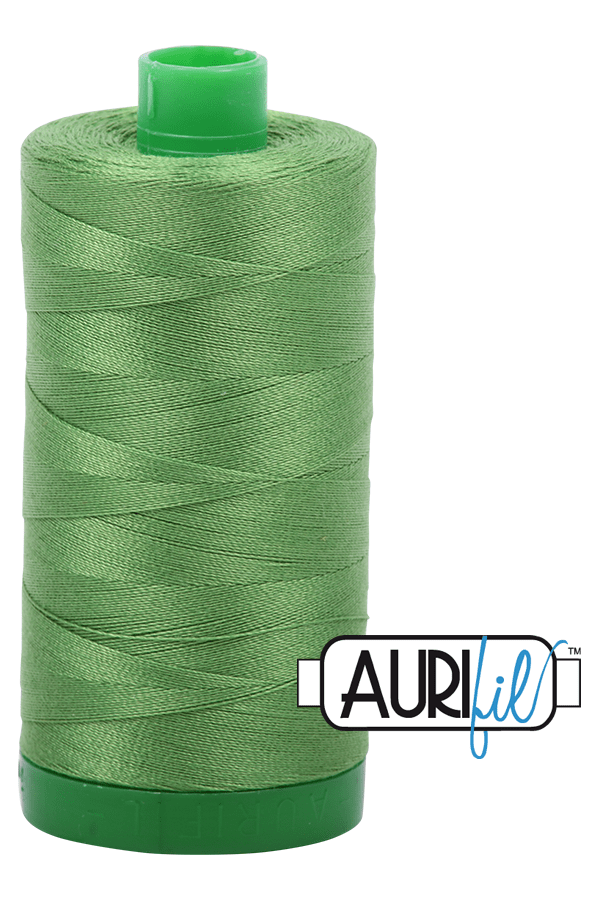 Aurifil Mako 40wt 2-ply Cotton 1000 m 1094 yd. spool - 1114 Grass Green Aurifil Mako 40wt 2-ply Cotton 1000 m 1094 yd. spool - 1114 Grass Green