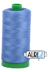 Aurifil Mako 40wt 2-ply Cotton 1000 m 1094 yd. spool - 1128 Light Blue Violet Aurifil Mako 40wt 2-ply Cotton 1000 m 1094 yd. spool - 1128 Light Blue Violet