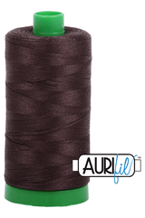 Aurifil Mako 40wt 2-ply Cotton 1000 m 1094 yd. spool - 1130 Very Dark Bark Aurifil Mako 40wt 2-ply Cotton 1000 m 1094 yd. spool - 1130 Very Dark Bark