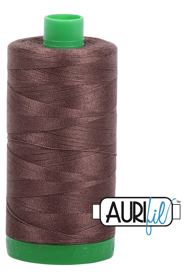 Aurifil Mako 40wt 2-ply Cotton 1000 m 1094 yd. spool - 1140 Bark Aurifil Mako 40wt 2-ply Cotton 1000 m 1094 yd. spool - 1140 Bark