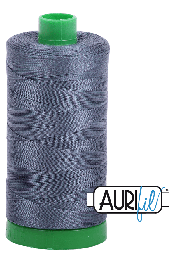 Aurifil Mako 40wt 2-ply Cotton 1000 m 1094 yd. spool - 1158 Medium Grey Aurifil Mako 40wt 2-ply Cotton 1000 m 1094 yd. spool - 1158 Medium Grey