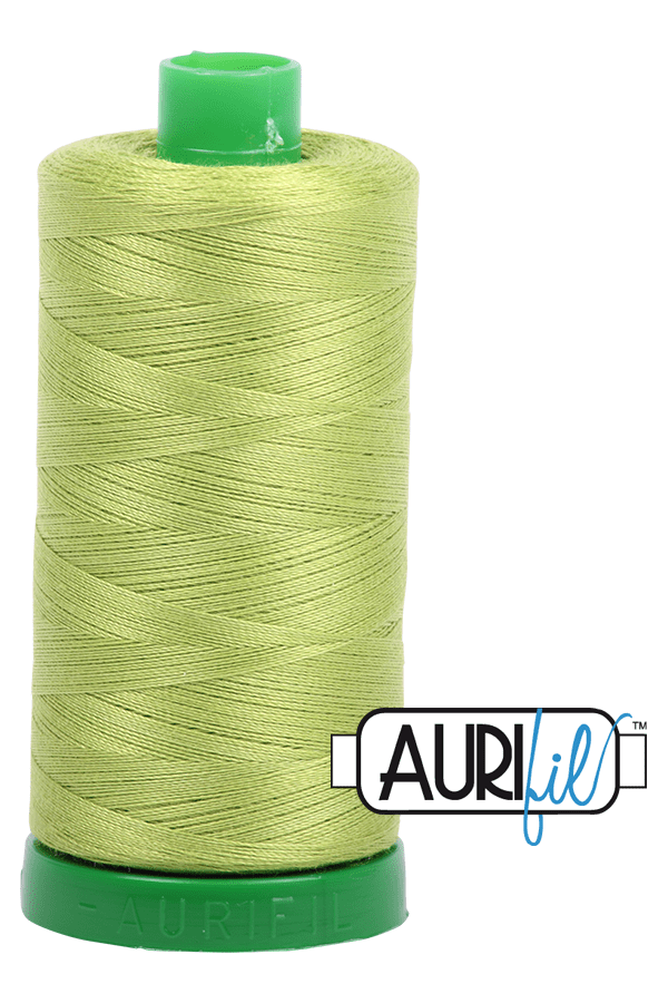 Aurifil Mako 40wt 2-ply Cotton 1000 m 1094 yd. spool - 1231 Spring Green Aurifil Mako 40wt 2-ply Cotton 1000 m 1094 yd. spool - 1231 Spring Green