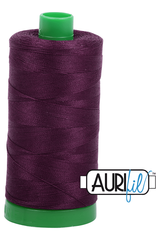 Aurifil Mako 40wt 2-ply Cotton 1000 m 1094 yd. spool - 1240 Very Dark Eggplant Aurifil Mako 40wt 2-ply Cotton 1000 m 1094 yd. spool - 1240 Very Dark Eggplant