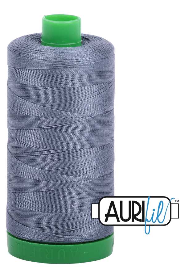 Aurifil Mako 40wt 2-ply Cotton 1000 m 1094 yd. spool - 1246 Dark Grey Aurifil Mako 40wt 2-ply Cotton 1000 m 1094 yd. spool - 1246 Dark Grey