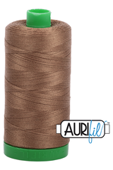 Aurifil Mako 40wt 2-ply Cotton 1000 m 1094 yd. spool - 1318 Dark Sandstone Aurifil Mako 40wt 2-ply Cotton 1000 m 1094 yd. spool - 1318 Dark Sandstone