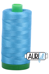 Aurifil Mako 40wt 2-ply Cotton 1000 m 1094 yd. spool - 1320 Bright Teal Aurifil Mako 40wt 2-ply Cotton 1000 m 1094 yd. spool - 1320 Bright Teal