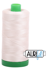 Aurifil Mako 40wt 2-ply Cotton 1000 m 1094 yd. spool - 2000 Light Sand Aurifil Mako 40wt 2-ply Cotton 1000 m 1094 yd. spool - 2000 Light Sand