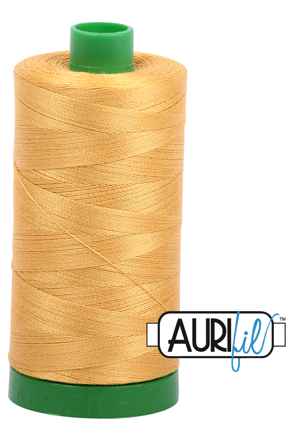 Aurifil Mako 40wt 2-ply Cotton 1000 m 1094 yd. spool - 2132 Tarnished Gold Aurifil Mako 40wt 2-ply Cotton 1000 m 1094 yd. spool - 2132 Tarnished Gold