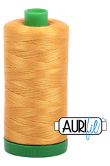 Aurifil Mako 40wt 2-ply Cotton 1000 m 1094 yd. spool - 2140 Orange Mustard Aurifil Mako 40wt 2-ply Cotton 1000 m 1094 yd. spool - 2140 Orange Mustard