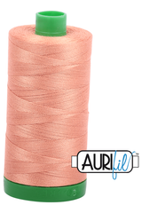 Aurifil Mako 40wt 2-ply Cotton 1000 m 1094 yd. spool - 2215 Peach Aurifil Mako 40wt 2-ply Cotton 1000 m 1094 yd. spool - 2215 Peach