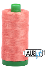 Aurifil Mako 40wt 2-ply Cotton 1000 m 1094 yd. spool - 2225 Salmon Aurifil Mako 40wt 2-ply Cotton 1000 m 1094 yd. spool - 2225 Salmon