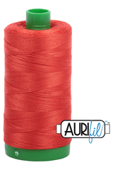Aurifil Mako 40wt 2-ply Cotton 1000 m 1094 yd. spool - 2245 Red Orange Aurifil Mako 40wt 2-ply Cotton 1000 m 1094 yd. spool - 2245 Red Orange