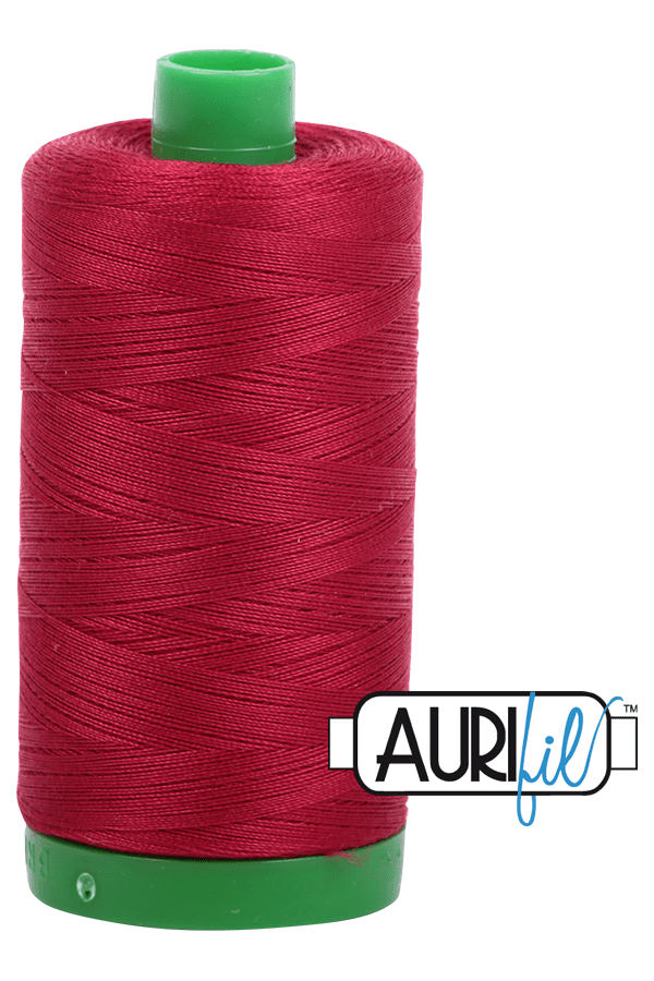 Aurifil Mako 40wt 2-ply Cotton 1000 m 1094 yd. spool - 2260 Red Wine Aurifil Mako 40wt 2-ply Cotton 1000 m 1094 yd. spool - 2260 Red Wine