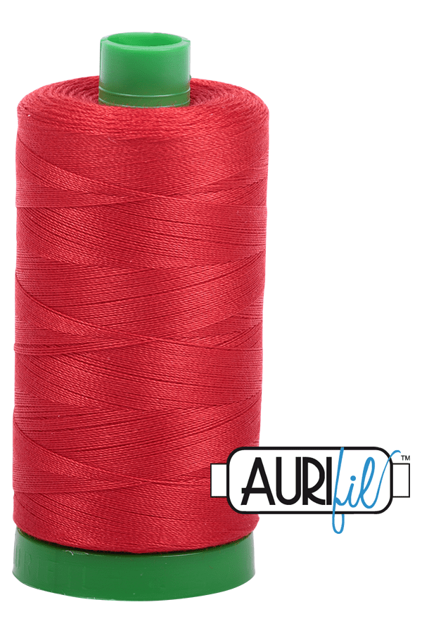 Aurifil Mako 40wt 2-ply Cotton 1000 m 1094 yd. spool - 2270 Paprika Aurifil Mako 40wt 2-ply Cotton 1000 m 1094 yd. spool - 2270 Paprika