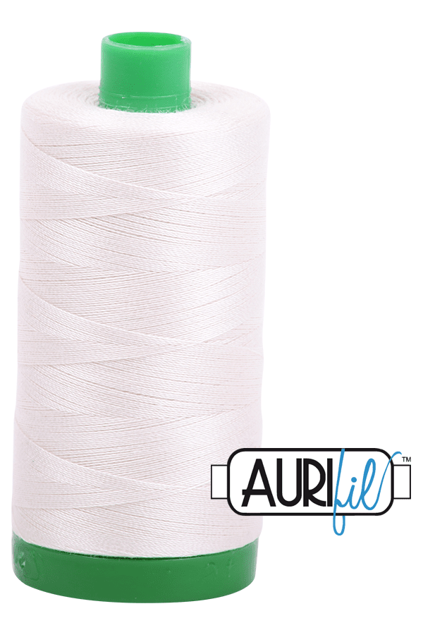 Aurifil Mako 40wt 2-ply Cotton 1000 m 1094 yd. spool - 2311 Muslin Aurifil Mako 40wt 2-ply Cotton 1000 m 1094 yd. spool - 2311 Muslin