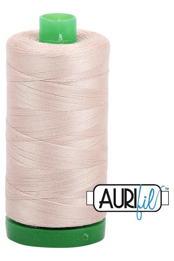 Aurifil Mako 40wt 2-ply Cotton 1000 m 1094 yd. spool - 2312 Ermine Aurifil Mako 40wt 2-ply Cotton 1000 m 1094 yd. spool - 2312 Ermine