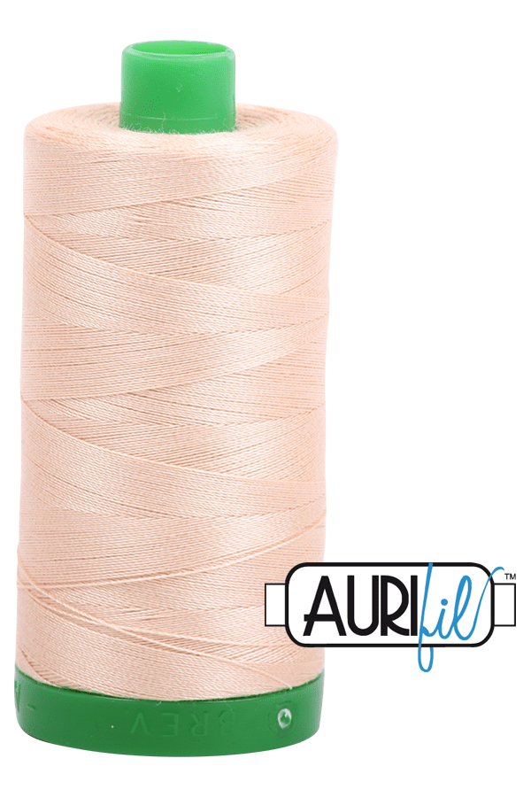 Aurifil Mako 40wt 2-ply Cotton 1000 m 1094 yd. spool - 2315 Shell Aurifil Mako 40wt 2-ply Cotton 1000 m 1094 yd. spool - 2315 Shell