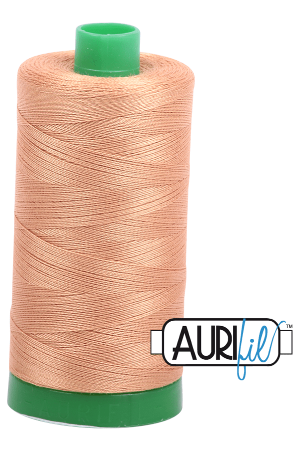 Aurifil Mako 40wt 2-ply Cotton 1000 m 1094 yd. spool - 2320 Light Toast Aurifil Mako 40wt 2-ply Cotton 1000 m 1094 yd. spool - 2320 Light Toast