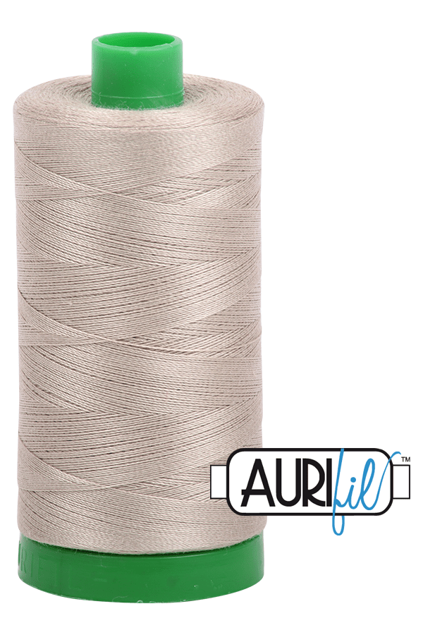 Aurifil Mako 40wt 2-ply Cotton 1000 m 1094 yd. spool - 2324 Stone Aurifil Mako 40wt 2-ply Cotton 1000 m 1094 yd. spool - 2324 Stone