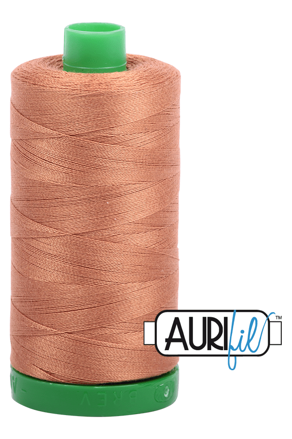 Aurifil Mako 40wt 2-ply Cotton 1000 m 1094 yd. spool - 2330 Light Chestnut Aurifil Mako 40wt 2-ply Cotton 1000 m 1094 yd. spool - 2330 Light Chestnut